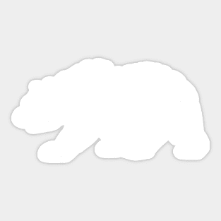 white california bear Sticker